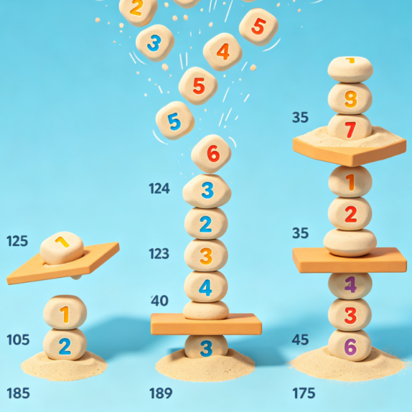 Sand Stacking & Number Elimination Game