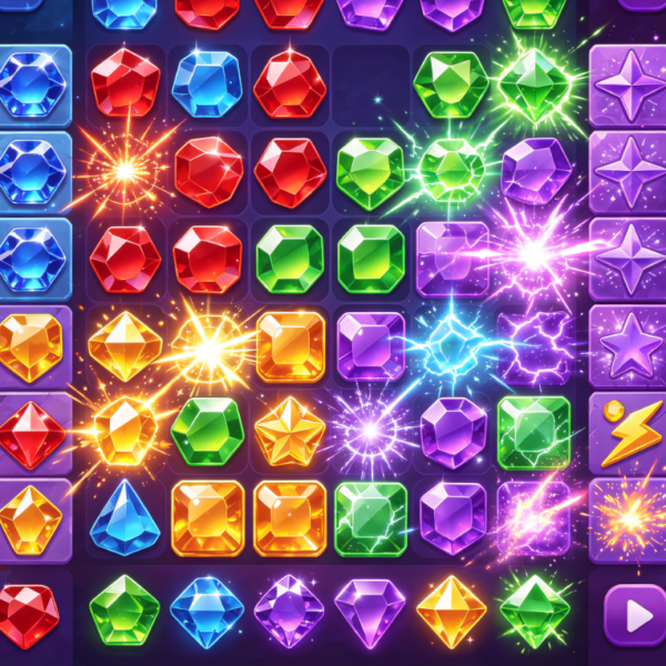 Sparkling Gem Match Game