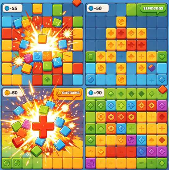 Same-Color Block Blast Game